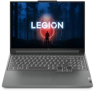Lenovo Legion Slim 5 14APH8 - Ordinateur Portable Gaming 14.5'' WQXGA+ 120Hz (AMD Ryzen 7 7840HS, RAM 32Go, SSD 512Go, NVIDIA GeForce RTX 4060-8GB, Windows 11 Home) Clavier AZERTY Français - Gris