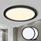 LQWELL® Deckenleuchte LED Deckenlampe, IP44 Wasserfest Badlampe Rund Flach 18W 4000K 1980LM Modern Schlicht Lampe Dünn für Wohnzimmer Badezimmer Schlafzimmer Küche Balkon Keller Büro, 220 * 24mm
