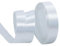 White Ribbon 20mm for Gift Wrapping 22M,White Satin Ribbon 20mm Thick for Crafting Cake,Hair Bow,Polyester Ribbon Christmas Decoration,Wedding Decor