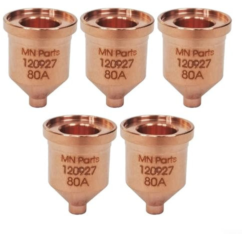 Düse 80A Spitzen, Plasmaschneider Verbrauchsmaterialien, 5 Stück, passend für 12501650RT60RT80