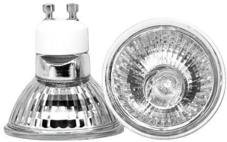 ShuoHui Lampadina alogena GU10, 35 W, alogena, GU10, 35 Watt, dimmerabile, 2700 K, luce bianca calda, per cucina, ufficio, casa, 360 lm, 230 V (2)