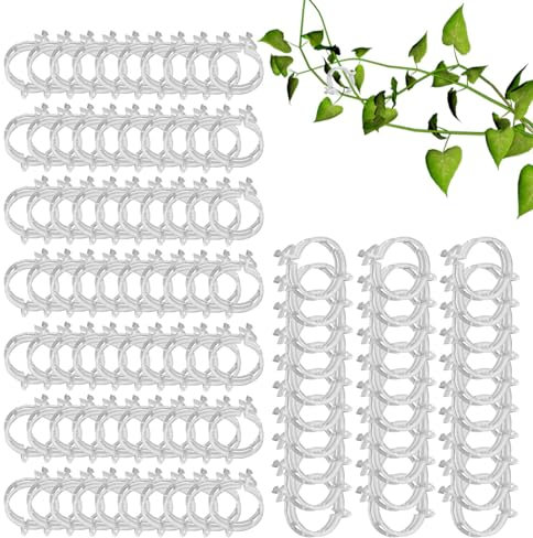 100 Stück Pflanze Clips, Gemüseklammern Für Weinreben, Tomatenclips Verbinden, Kunststoff Tomatenklammern Für Kletterpflanzen Für Gemüse Tomate Pflanze Unterstützung Reben
