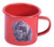 Taza personalizada para mascotas, taza de café para amantes de los perros, taza de cara de perro, taza de cara de mascota, regalo de mamá de perro, foto personalizada, (350 ml, rojo)