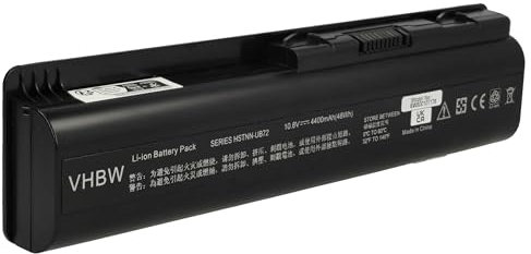 vhbw 1x batteria compatibile con HP/CompaQ Pavilion dv6-1130eh, dv6-1130eg, dv6-1130ek, dv6-1130ei notebook (4400mAh, 10,8V, Li-Ion)