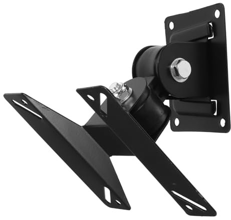 Hemobllo Tv Wandhalterung Schwenkbar Verstellbar Für 14-26 Zoll Fernseher Monitor Stabile Schwarze Wandhalterung Aus Metall Kompatibel Für Wohnzimmer Schlafzimmer Und Büro