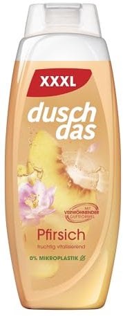 Duschdas Duschgel Pfirsich XXXL Duschbad mit verwöhnender Duftformel sorgt für einen erfrischenden Start in den Tag 675 ml