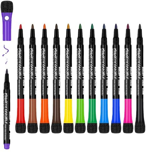 Magnetische Whiteboard-Marker, Whiteboard-Marker, magnetisch, feine Spitze