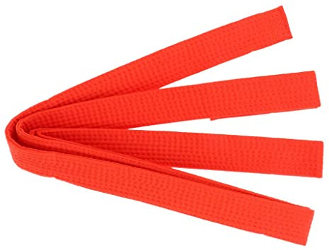 Courtieyeardceastea Taekwondo Gürtel Karate Kampfsport Aikido Double Wrap Gürtel Orange 280x3,85cm