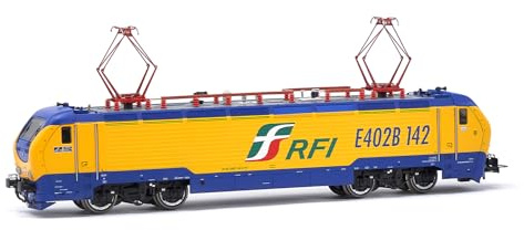 Rivarossi HR2905 FS Elektrolokomotive E402B RFI Lackierung gelb-blau, Ep. Modelleisenbahnlok VI – elektrisch
