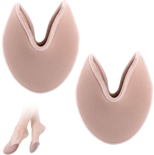 COYUN 1 Paar Zehenpolster ballett, Zehenpolster für Spitzenschuhe, Stoff Zehenschutz für Schuhe, ballett zehenschoner stoff, spitzenschuhe zehenschoner, Passt sich dem Fuß an, Entlastet die Zehen