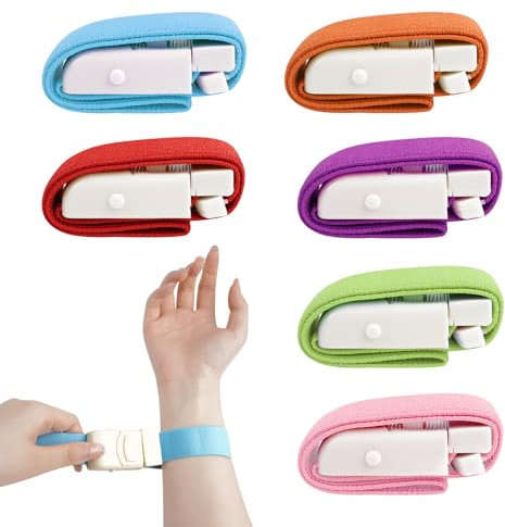 6 Pcs Tourniquet, Resilient Tourniquets for Nurses, Reusable Torniquetes, Adjustable Tourniquet with Buckle, Torniquetes Medical Equipment, Portable Tourniquet for Blood Collection and Wound Care
