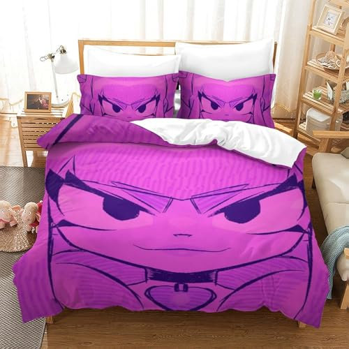 EMAROVLEN Stampa 3D Brawl in The Wilds Set Di Biancheria Da Letto Con 3 Pezzi Copripiumino Con Cerniera E Federe Per Ragazzi E Ragazze,coppie,camera Da Letto,decorazione Single（140x200cm）