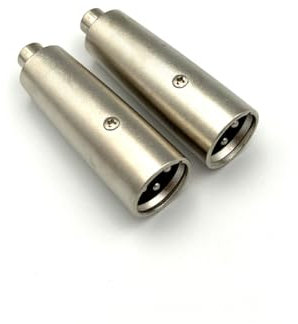 Qczhiwen XLR Male to RCA Female Adapter,Female RCA to XLR Male Plug Cable Adapter, XLR to RCA Converter Audio Connector for Microphone - 2 Pack