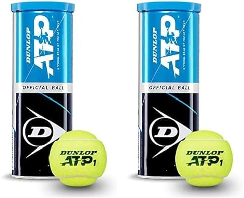 DUNLOP Tennisball ATP Official – für Sand, Hartplatz & Rasen (1x3er Dose) (Packung mit 2)