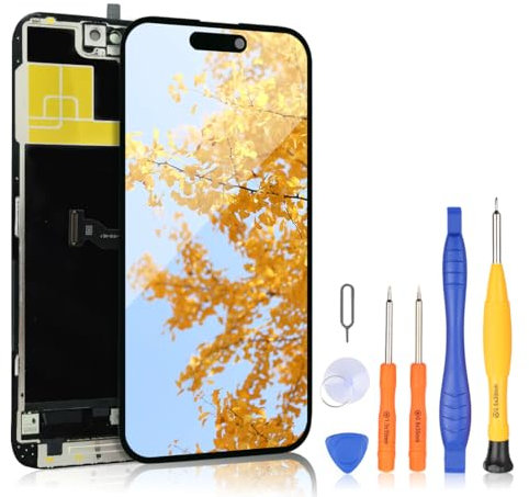 bokman for iPhone 14 Pro Max Screen Replacement Black LCD FHD Assembly Front Panel
