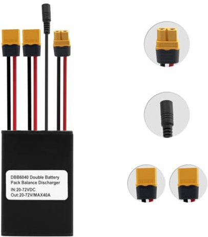 WONZHEC 72V 72V Dual Battery Connecteur Cycle électrique Double convertisseur de décharge de Batterie (40a)