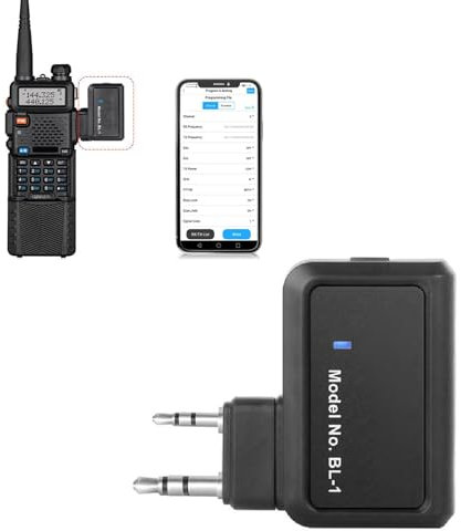 Ham Radio Programmierer Wireless Adapter für Baofeng UV-5R und mehrere Modelle, Funkprogrammierung via Handy/PC, keine Treiberprobleme anstelle des Programmkabels (A)