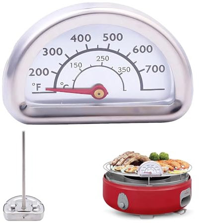 Ofenthermometer Für Backofen,Backofen Thermometer Innen,Backofenthermometer,Edelstahl Grillthermometer,Für Omnia Thermometer Küche Oven Thermometers Mit 7cm Fühler(0℃-400℃)
