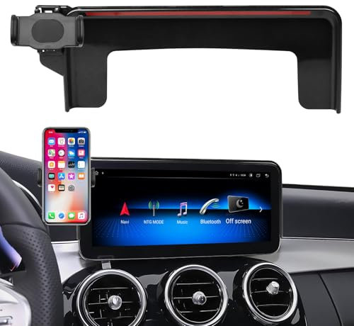 TTCR-II Compatible con Mercedes Benz GLC Soporte Teléfono Automóvil, Accesorio para GLC X253 /C Clase W205 2019 2020 2021 automóvil Soporte para 10.25 Inch Tablero 360°Giratorio Soporte para Teléfono