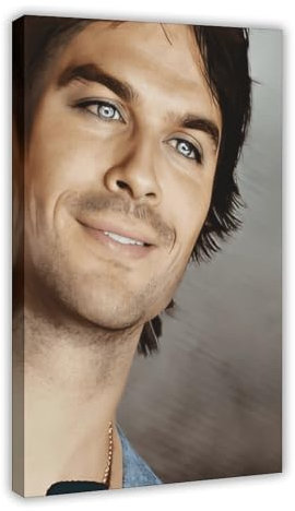 LITGY Ian Sexyhalder Poster Ian Joseph Somerhalder, Leinwandposter, Rahmen-Stil, 60 x 90 cm