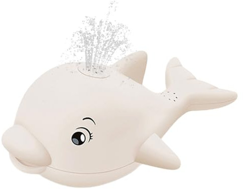 Arrosoir-Jouet Baleine de Bain, Fontaine de Jeu Aquatique pour , Fontaine Sensorielle Musicale Lumineuse Interactive pour Jeux d'eau - Piscine, Jardin, Cuisine et Extérieur