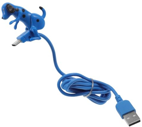 Veemoon USB C Ladekabel Hund Blau aus Tpe für Smartphones