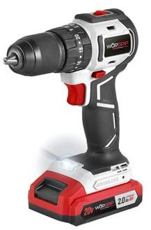 Taladro percutor compacto brushless 20V 1 batería 2.0Ah WORGRIP