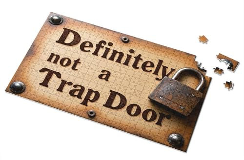 Easter Gifts For Toddlers Unlocking The Mystery: Definitely Not A Trap Door Picture Puzzle Toddler Puzzles Jigsaw Puzzles 300 Pieces For Adul(500PCS)