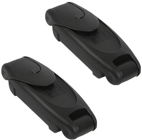 JYNXOR 2 Pezzi Ferma Cinture di Sicurezza Auto - Clip per Cinture di Sicurezza, Ferma Gancio Cintura Sicurezza, Auto Cintura di Sicurezza Regolabile, più Adatta alle Cinture di Sicurezza(Nero*2)