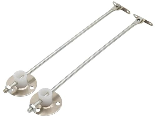 VBSYUYQ 2 Pcs 7.87 Inch Cabinet Lid Support Stays for Flap Door Furniture | 2 pack iron flap lid support stays, drop flap cabinet hinges for cupboard wardrobe bedside furniture repair accessory