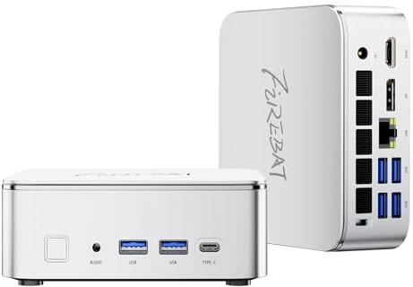 FIREBAT F2 Mini PC [2026] Intel Core i5-14450HX (10C/16T, 4.8GHz), 16GB DDR4 512GB PCIe4.0 SSD,Triple 4K Display, WiFi 6/BT5.2/Dual M.2 Slots, Compact Desktop Computer for Office Home Business