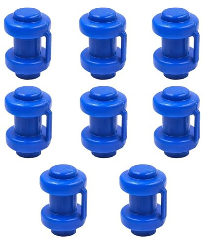 lvvhuan 8 Stück Trampolin Zubehör, Trampolin Endkappen, Abschlusskappen für Netzstangen, für Die Netzstangen des Trampolins(Blau ø 25 Mm)
