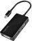 LogiLink CV0110 Adaptateur Mini DisplayPort vers DVI/HDMI/VGA Noir