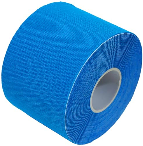 Safety First Aid Group HypaPlast Kinesiology Tape, Water Blue 5cm x 5m | Latex-free Tape for Sports First Aid with Skin Safe Adhesive