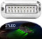 ALLOMN Bootsnavigationslicht, 50W 12V 27 LED Navigationslampe Grünweiß Blau Marine Light IP68 Wasserdichtes Unterwasser Edelstahl Schiffsstrahl Licht (Grün)