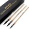 Professional Watercolor Squirrel Hair Paint Brushes by DUGATO, Mop Round Fine Tip Detail Paintbrush Set for Art Painting, Gouache, Fine Detailing, Acrylic, Gouache, Oil (3 Brushes)