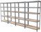 Lucn Schwerlastregal Lagerregal Steckregal Werkstattregal Kellerregal Regalsystem die 5-Ebenen-Regalserie Unser Stahlregal Einstellbar Regal bis 875 kg, 170x75x30cm, Verzinkt