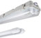 Proventa feuchtraumleuchte LED 150cm mit led Röhre 60cm, IP65, 4000K, 50.000h, Edelstahlklammern, IK08, Kunststoff grau – Flackerfrei, 16,5W(3.06lm)–Für Garage, Keller, Werkstatt