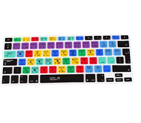 BUIDI Europäische Version Adobe Photoshop Tastenkombinationen Tastaturschutz Tastaturabdeckung Computerbüro, elektronisches Zubehör