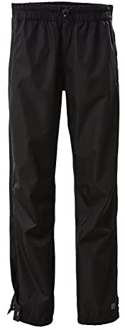killtec Damen Regenhose mit durchgehendem Reissverschluss, packbar - KOS 18 WMN PNTS, schwarz, 38, 38279-000