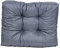 TexDeko® Garden halbes Palettenkissen 60x80x18cm wasserabweisend UV - beständig Premium Sitzkissen gesteppt Palettenauflage für Europaletten Palettenmöbel Palettenpolster (Grau)