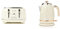 Haden Highclere 4 Slice Toaster with Reheat and Defrost Functions, Cream & Salcombe Cordless Kettle - Electric Kettle, 3000W, 1.7 Litre, Cream & Copper