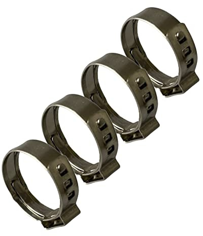 Boltza 37-40 mm O-Clips, 304 Stainless Steel Single Ear Hose Clamps x4