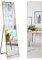 RELAX4LIFE Ganzkörperspiegel 160 x 40 cm, 2 in 1 Standspiegel & Wandspiegel, Garderobenspiegel Verstellbar & Freistehend, Ankleidespiegel für Schlafzimmer Wohnzimmer Umkleideraum (Gold)