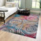 Mazovia Modern Teppich - Kurzflor Waschbar - Weich Teppich für Wohnzimmer, Schlafzimmer, Esszimmer – Teppiche Abstrakt Vintage - Bunt 80 x 150 cm
