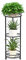 KAZITOO 3 Tier Metal Plant Stand Indoor Outdoor, 81.5cm Tall Wrought Iron Flower Pot Shelf for Multiple Plants, Heavy Duty Corner Plant Holder Rack for Garden Patio Balcony Living Room (Black)