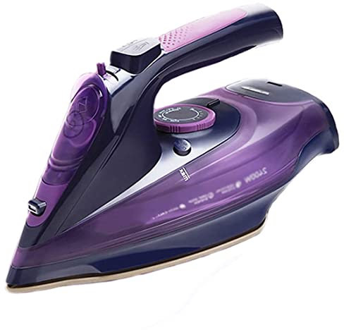 HLGKBY Cordless Steam Iron, Electric Iron with Steam, 2400 W Constant Steam Output, 45 G/Min, Self-Cleaning, Limescale, Drip-Proof, A Non-Slip Handle for Easy Operation, A Comfortable Grip