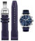 HEYOZURY Uhrenarmband für IWC Watch 20mm 21mm Ersatzband aus echtem Leder Schwarz Blau Braun Ersatz Armband Strap Original for Für IWC Pilot-Serie für Männer