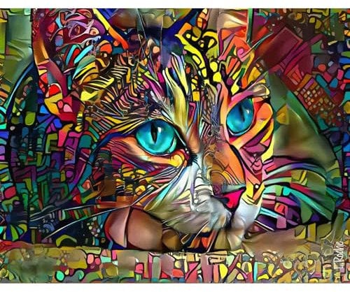 Ingooood Puzzle 1000 Teile – Sneak-Peek-Serie – LOLA SIESTE, CAT – Unterhaltungsspielzeug für Erwachsene, besondere Abschlussfeier oder Geburtstagsgeschenk, Heimdekoration