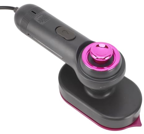 Fockety Mini-Bügeleisen, tragbares Mini-Dampfbügeleisen, 60 ml, mit 90 ° drehbarem Griff, leicht, feucht, trocken, Reisebügeleisen, Mikrodampf für Zuhause, Reisen, Unternehmen (EU-Stecker)